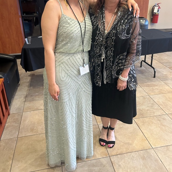 Adrianne Papell Beaded Mint Ball Gown size 12 - Picture 8 of 8